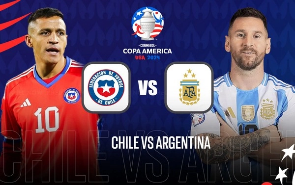 កំណត់អត្តសញ្ញាណ Chile vs Argentina 08:00 មិថុនា 26 Copa America